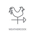 Weathercock icon. Trendy Weathercock logo concept on white backg