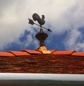 Weathercock on roof