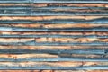 Weathered Barn Wall with Overlapped Wood Siding Royalty Free Stock Photo