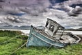 Weathered boat at Roundstone Royalty Free Stock Photo
