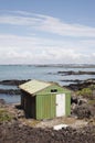 Weathered boat shed