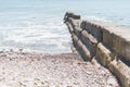 Weathered Breakwall Royalty Free Stock Photo