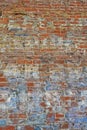 Weathered brick wall