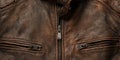 Weathered brown jacket leather texture
