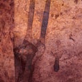 Weathered copper background