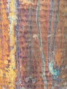 Weathered copper metal sheet