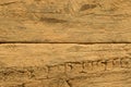 Weathered demolition wood section texture detail Royalty Free Stock Photo