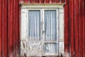 Weathered door of an old Swedish farmhouse Royalty Free Stock Photo