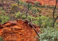 Worn and Eroded Red Rocks, Kings Canyon, Red Centre, Australia Royalty Free Stock Photo