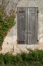 French window shutters. Royalty Free Stock Photo