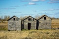 Weathered Grain Bins