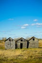 Weathered Grain Bins