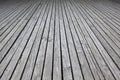 Weathered gray wood deck for wood background Royalty Free Stock Photo