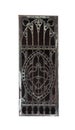 Isolated Metal Door With Ornate Pattern