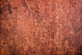 Empty rusty metal plate, old iron background Royalty Free Stock Photo