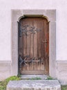 Old brown wooden door Royalty Free Stock Photo