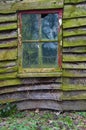 Weathered old shed with window Royalty Free Stock Photo