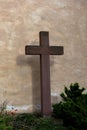 Weathered old wooden cross Royalty Free Stock Photo