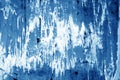 Weathered painted metal wall in navy blue color. Royalty Free Stock Photo