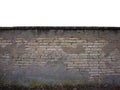 Brick wall with copy space above Royalty Free Stock Photo