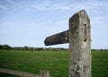 Weathered Public Footpath Sign