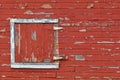 Weathered Red Barn Door Royalty Free Stock Photo