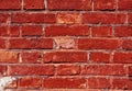 Weathered red brick wall texture. Royalty Free Stock Photo