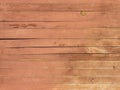 Weathered red wood boards texture background with horizontal boards. Old wooden planks wall Royalty Free Stock Photo