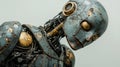 Weathered Robotic Figure Close Up Royalty Free Stock Photo