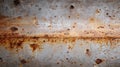 Weathered rusty metal surface with corrosion patterns Royalty Free Stock Photo