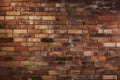 Weathered stained old brick wall background, backdrop