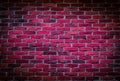 Weathered stained old red brick wall background Royalty Free Stock Photo