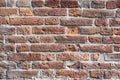Weathered stained old brick wall background Royalty Free Stock Photo