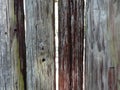 Weathered Stockade Fort Fence