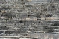 Weathered stone steps of an ancient structure from Segobriga, Spain Royalty Free Stock Photo