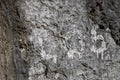 Weathered stone texture background. Distressed stone surface. Rustic boho design template. Volcanic lava dry surface Royalty Free Stock Photo