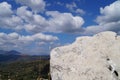 Weathered Stones, Clouds and Nature