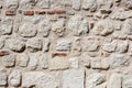 Weathered Stonewall Background from a Castle Wall Royalty Free Stock Photo