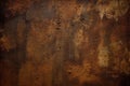 weathered stressed grungy design space background iron rusty dark close surface metal painted old texture rust brown black Royalty Free Stock Photo