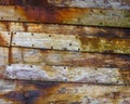 Weathered Struts of Wood of the Old Boat of Caol in Scotland, UK