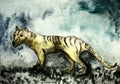 Weathered Tasmanian tiger