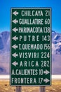 Weathered Traffic Sign, Atacama desert Chile