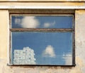 Weathered wall with window