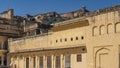 The Weathered Walls Of The Ancient Amber Fort