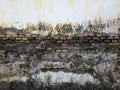 Weathered white beige concrete wall texture, abstract grunge wall Royalty Free Stock Photo
