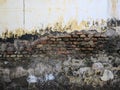 Weathered white beige concrete wall texture, abstract grunge wall Royalty Free Stock Photo
