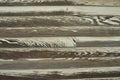 Weathered wood grain peeling white paint Royalty Free Stock Photo