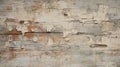 Weathered Wood With Peeling Paint: Matte Photo In Light Beige And Orange