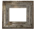 Empty old barnwood photo wood picture frame blank barn wood Royalty Free Stock Photo