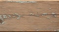 Weathered wood plank with peeling paint. The surface features a prominent horizontal grain pattern Royalty Free Stock Photo